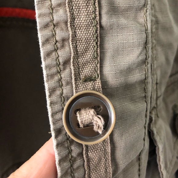 Eddie Bauer - Utility Jacket in Tannish Olive Green - M - Picture 14 of 15